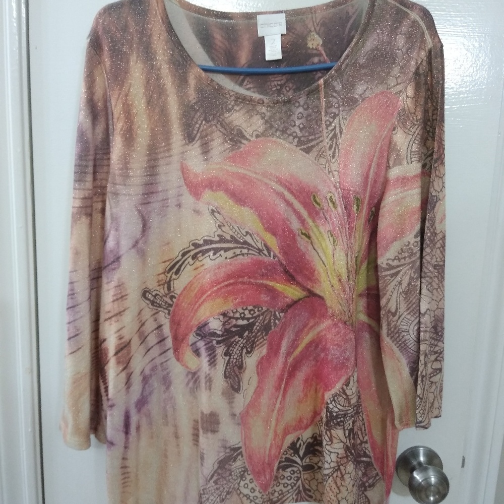 Chico's Sparkly Lilly Blouse